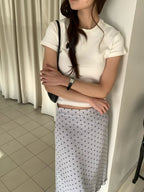 法式女孩的復古波點裙