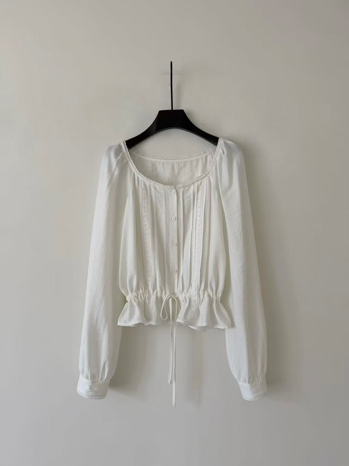 法式女孩的綁帶blouse