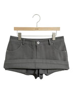 【comeback】ORI mid-waist skirt（with pant）