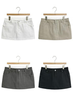 【comeback】ORI mid-waist skirt（with pant）