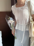 2way氣質感方領blouse
