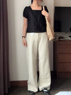 韓妹日常褲//daily wide pant(超軟熟）