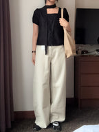 韓妹日常褲//daily wide pant(超軟熟）