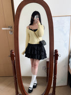 復古碎花背心layer dress