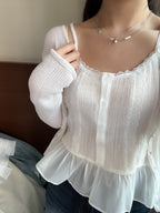 精緻少女感laces背心