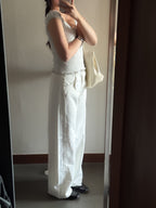 韓妹日常褲//daily wide pant(超軟熟）