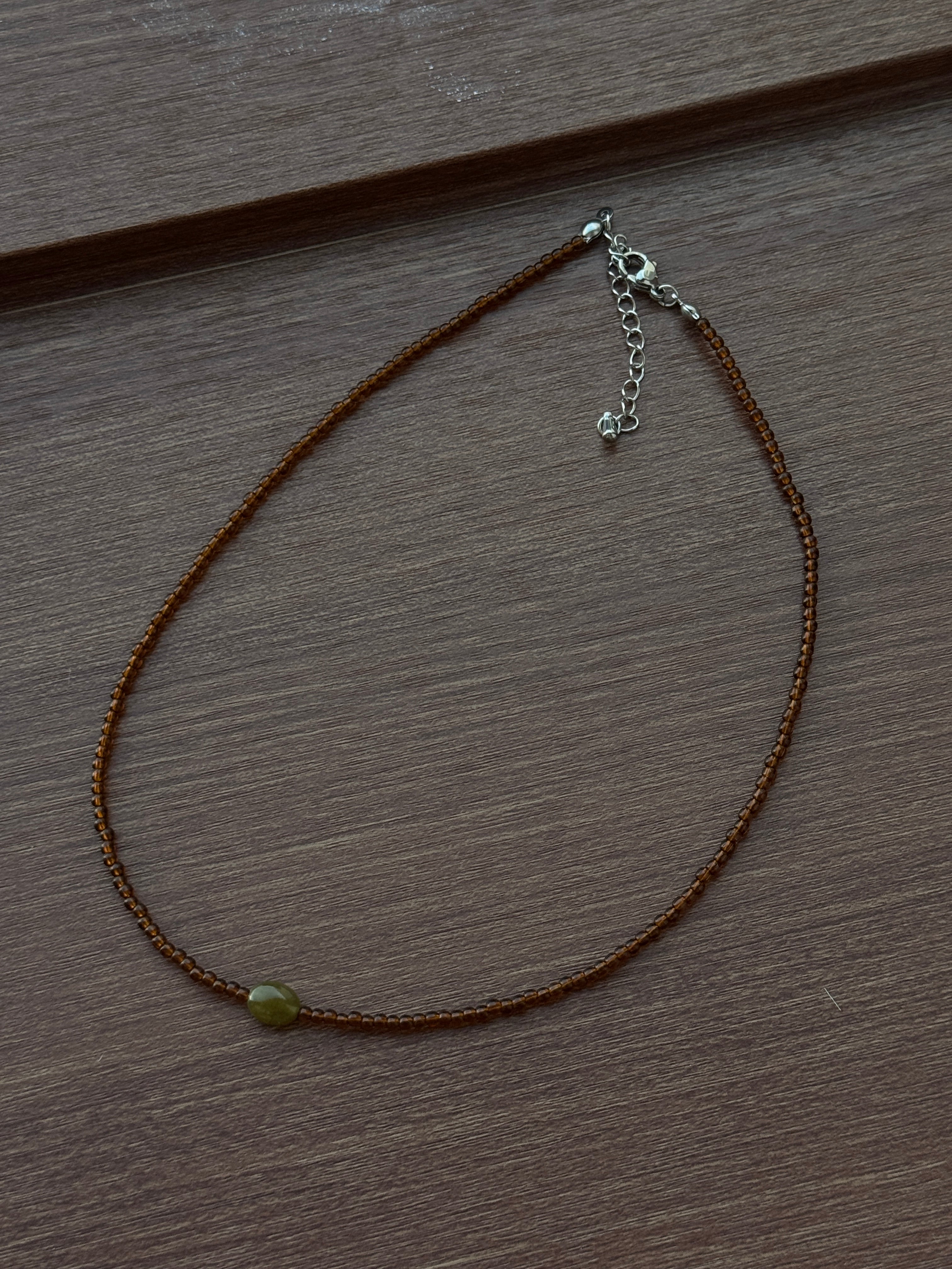 brown vintage necklace