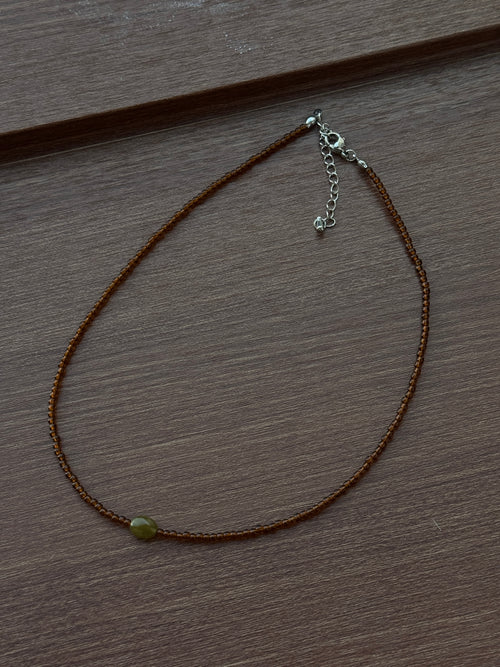 brown vintage necklace
