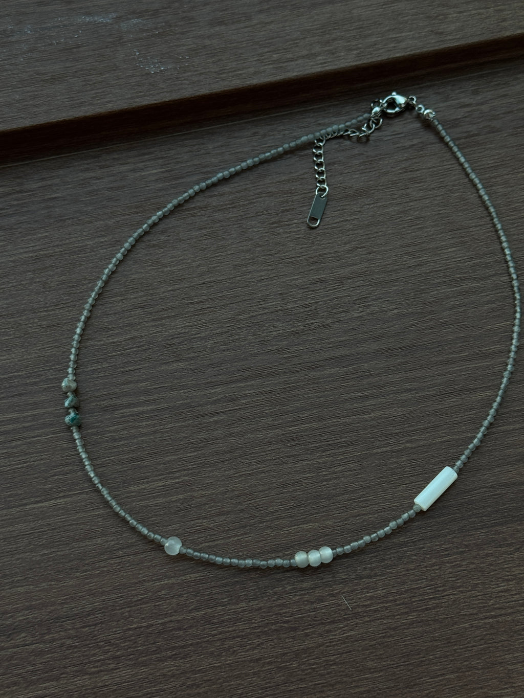 grey vintage necklace