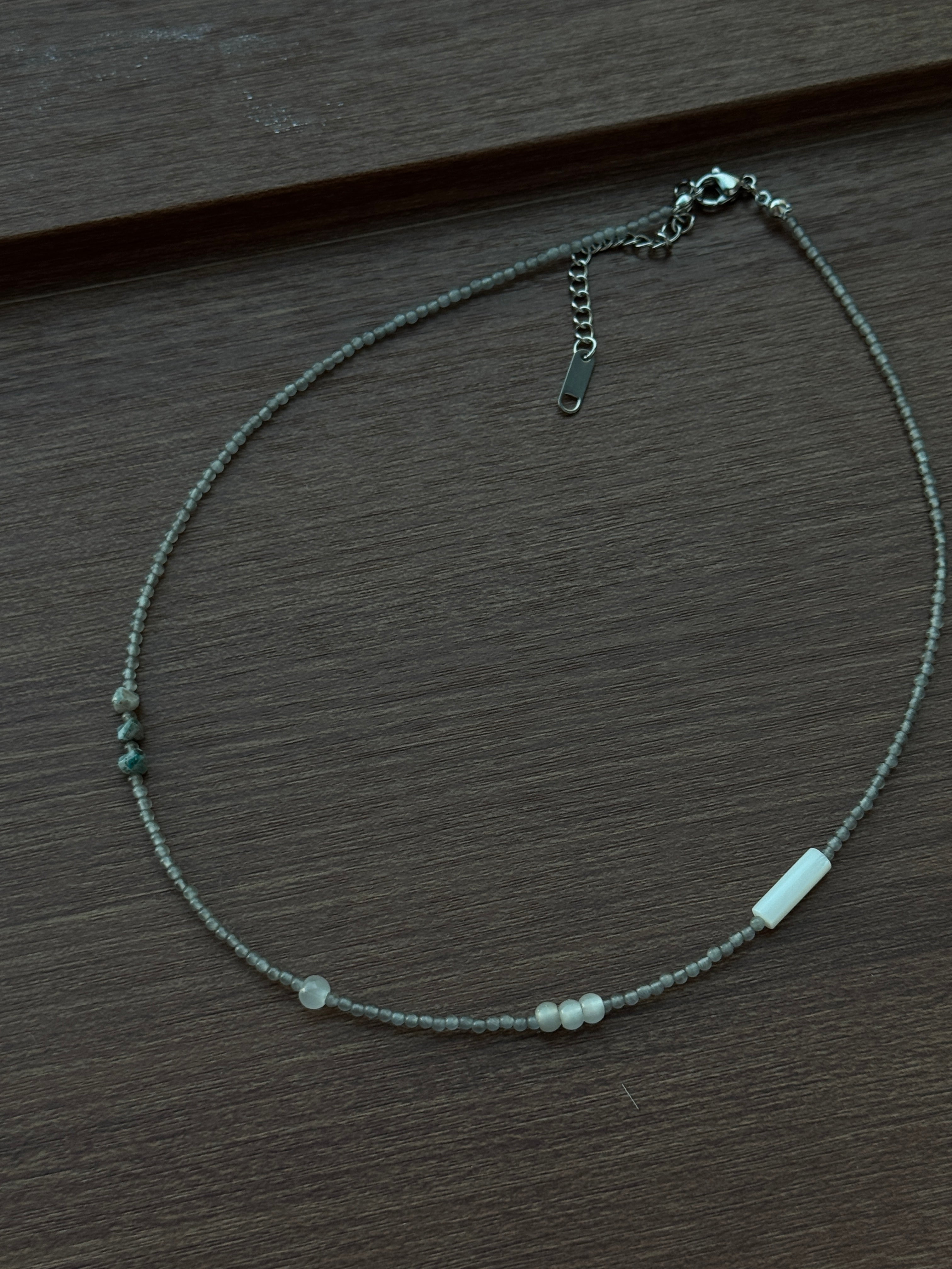grey vintage necklace