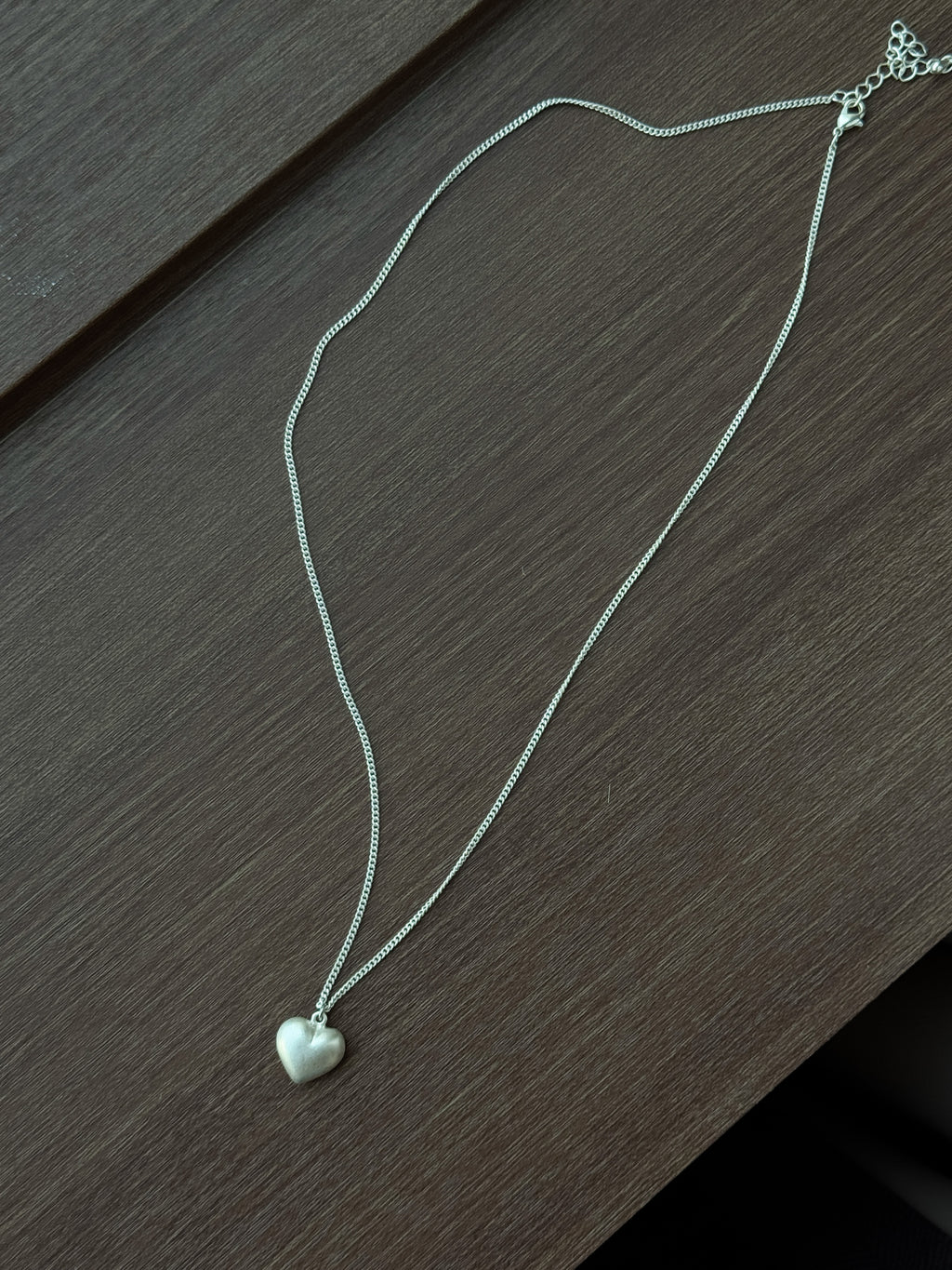 super long heart necklace