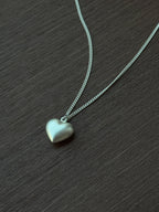 super long heart necklace