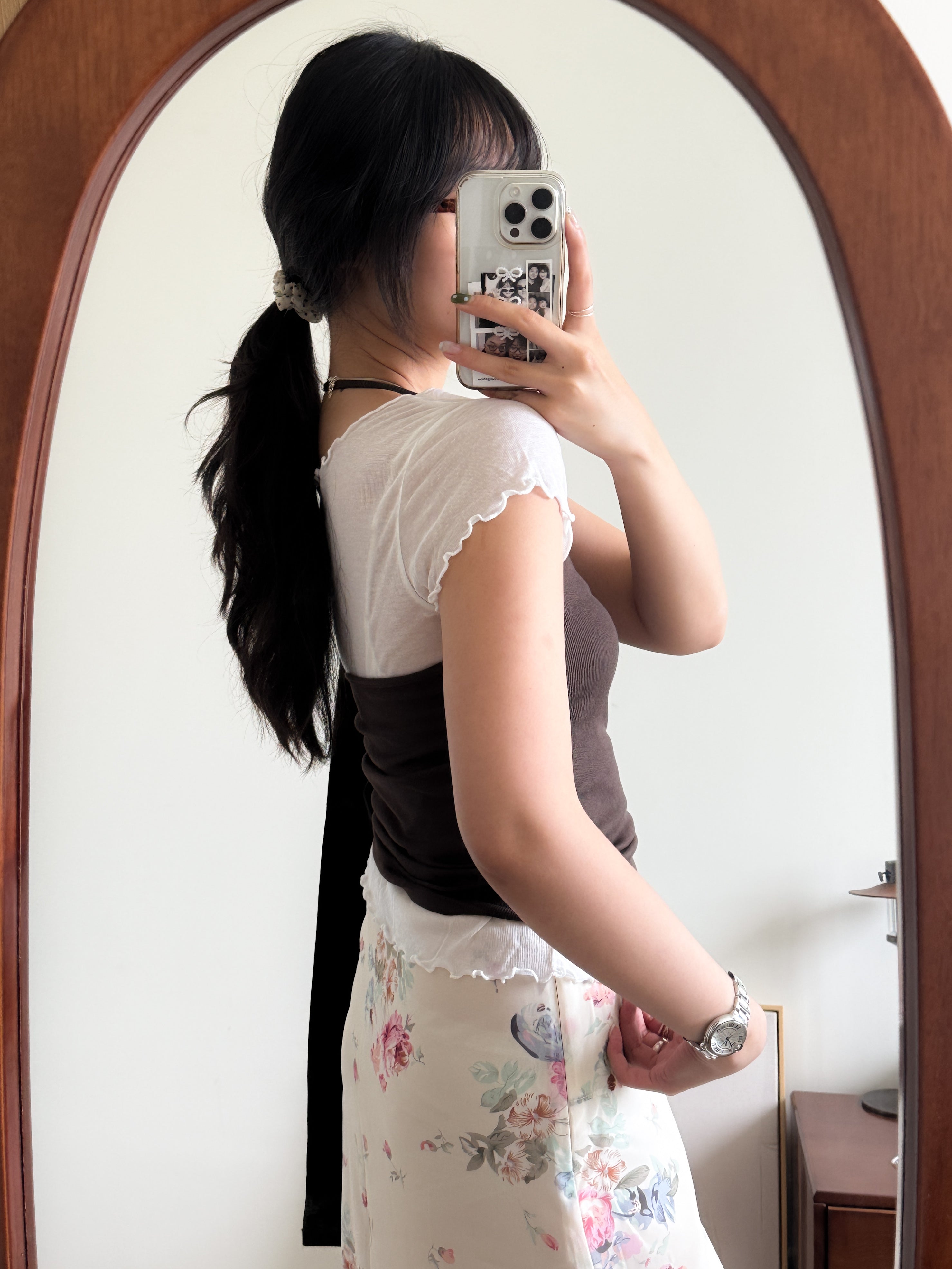 親膚超薄捲捲tee