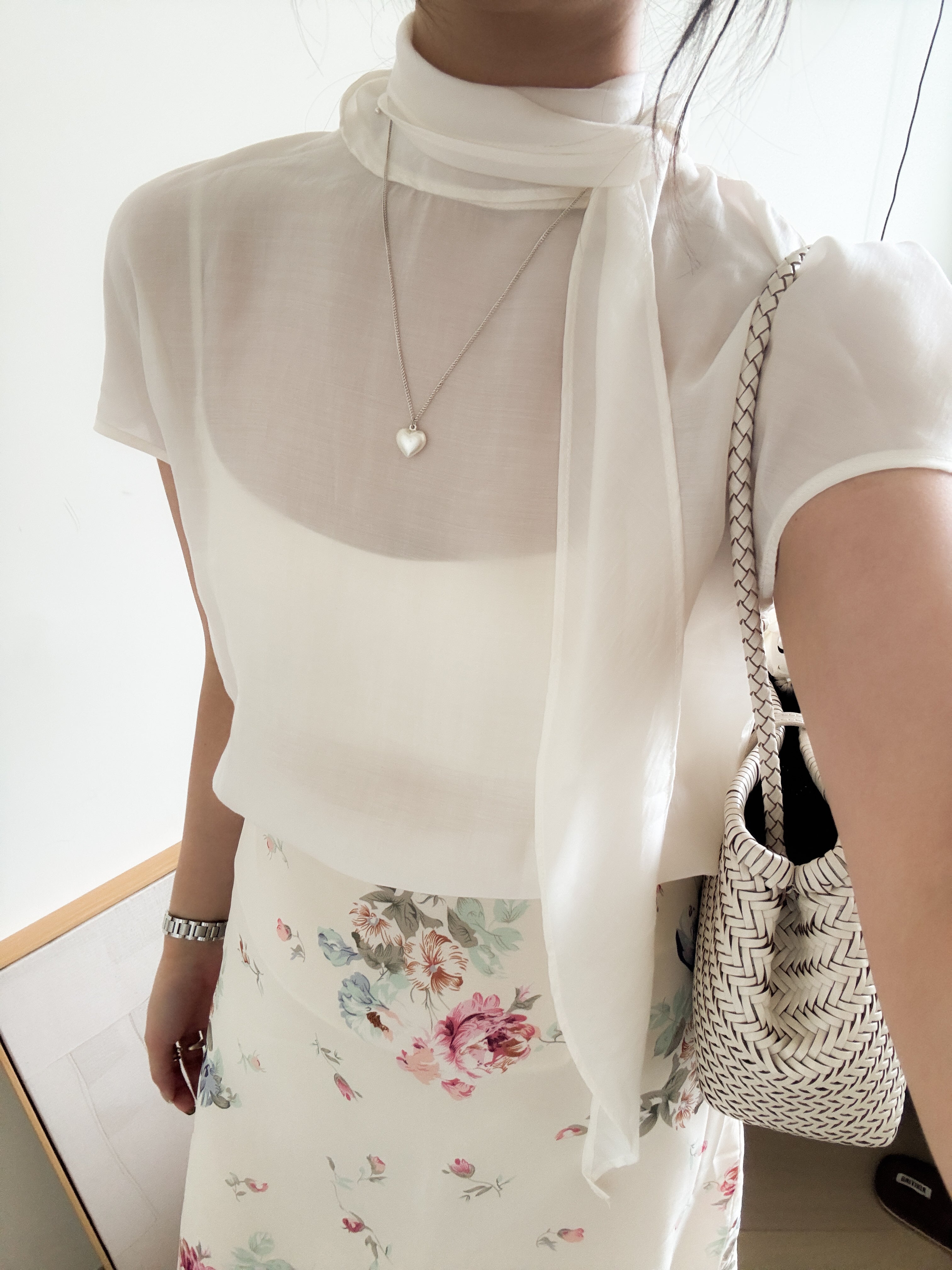 高級氣質ONNI感scarf blouse（超適合著去婚禮！）