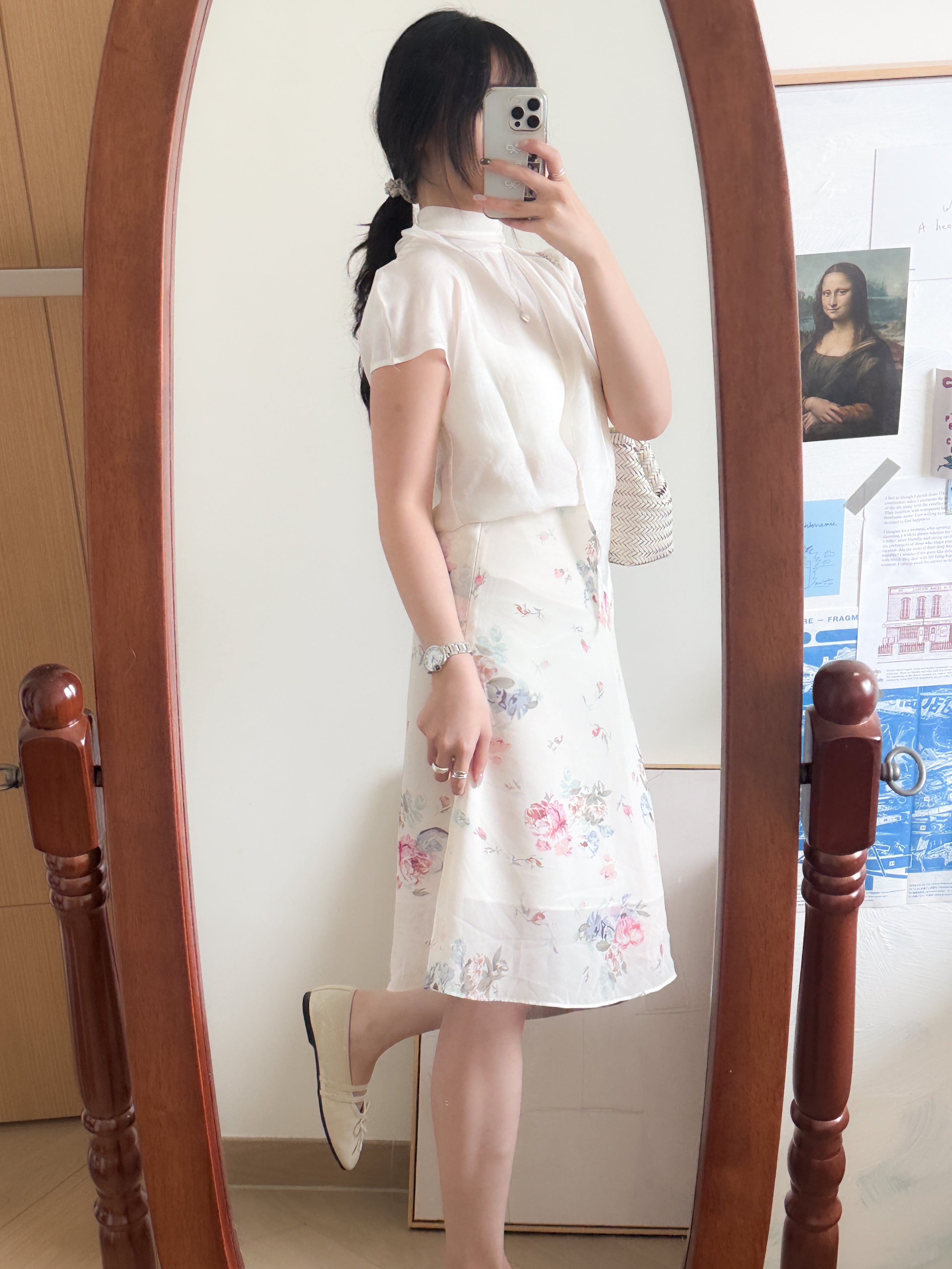 高級氣質ONNI感scarf blouse（超適合著去婚禮！）