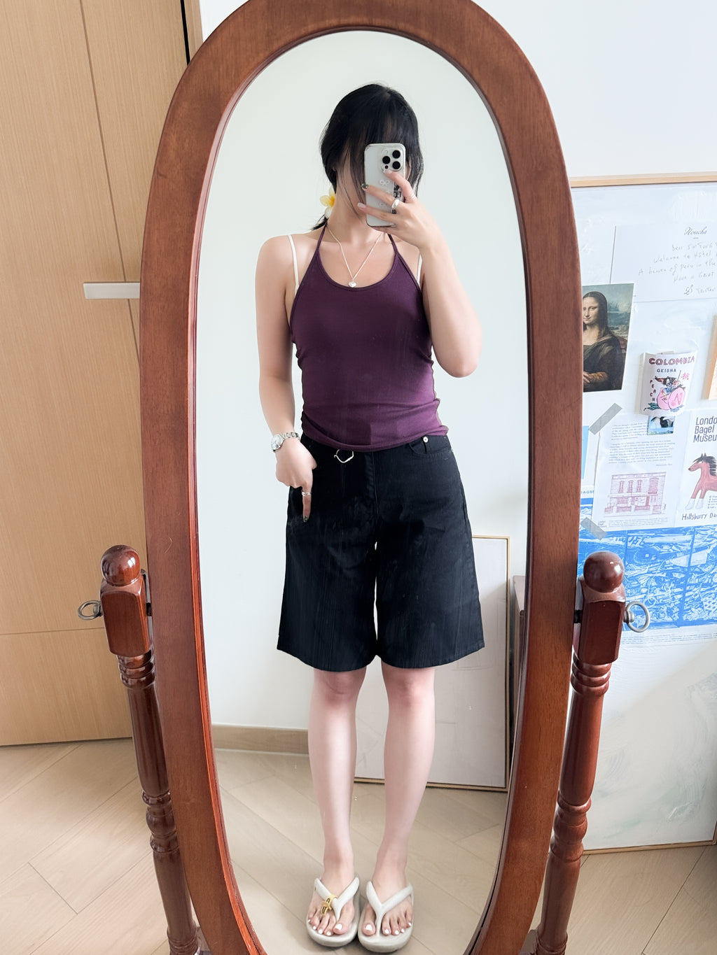 ONNI的夏天休閒感中褲