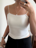 夏天內搭必備//冰涼感平領laces bra top