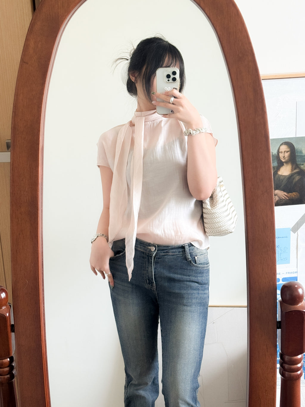 高級氣質ONNI感scarf blouse（超適合著去婚禮！）