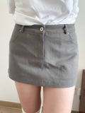 【comeback】ORI mid-waist skirt（with pant）