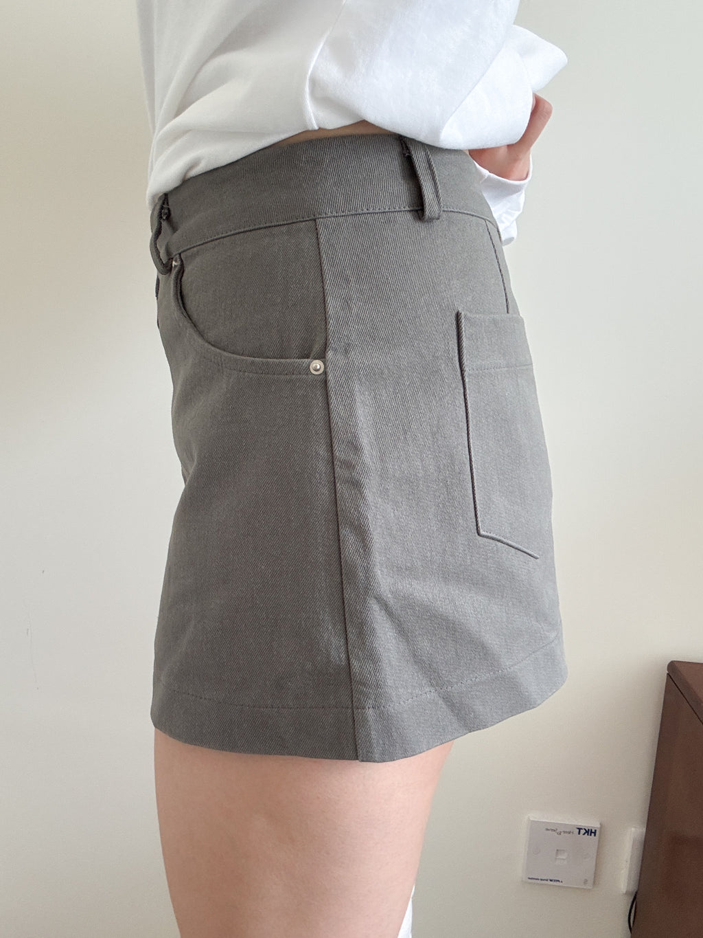 【comeback】ORI mid-waist skirt（with pant）