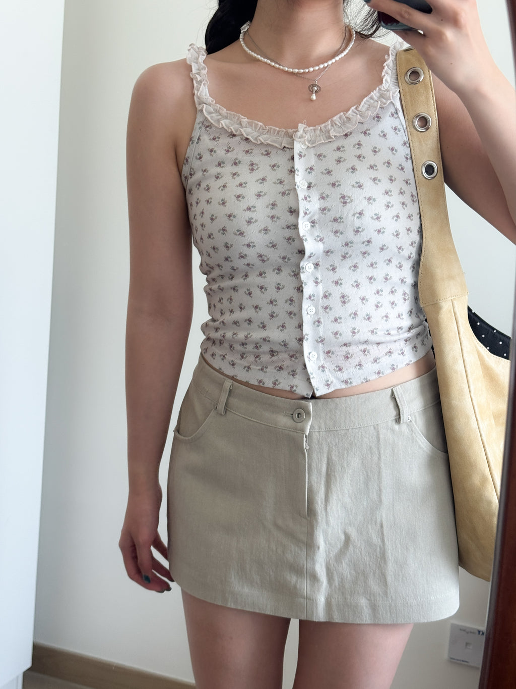 vintage floral tank