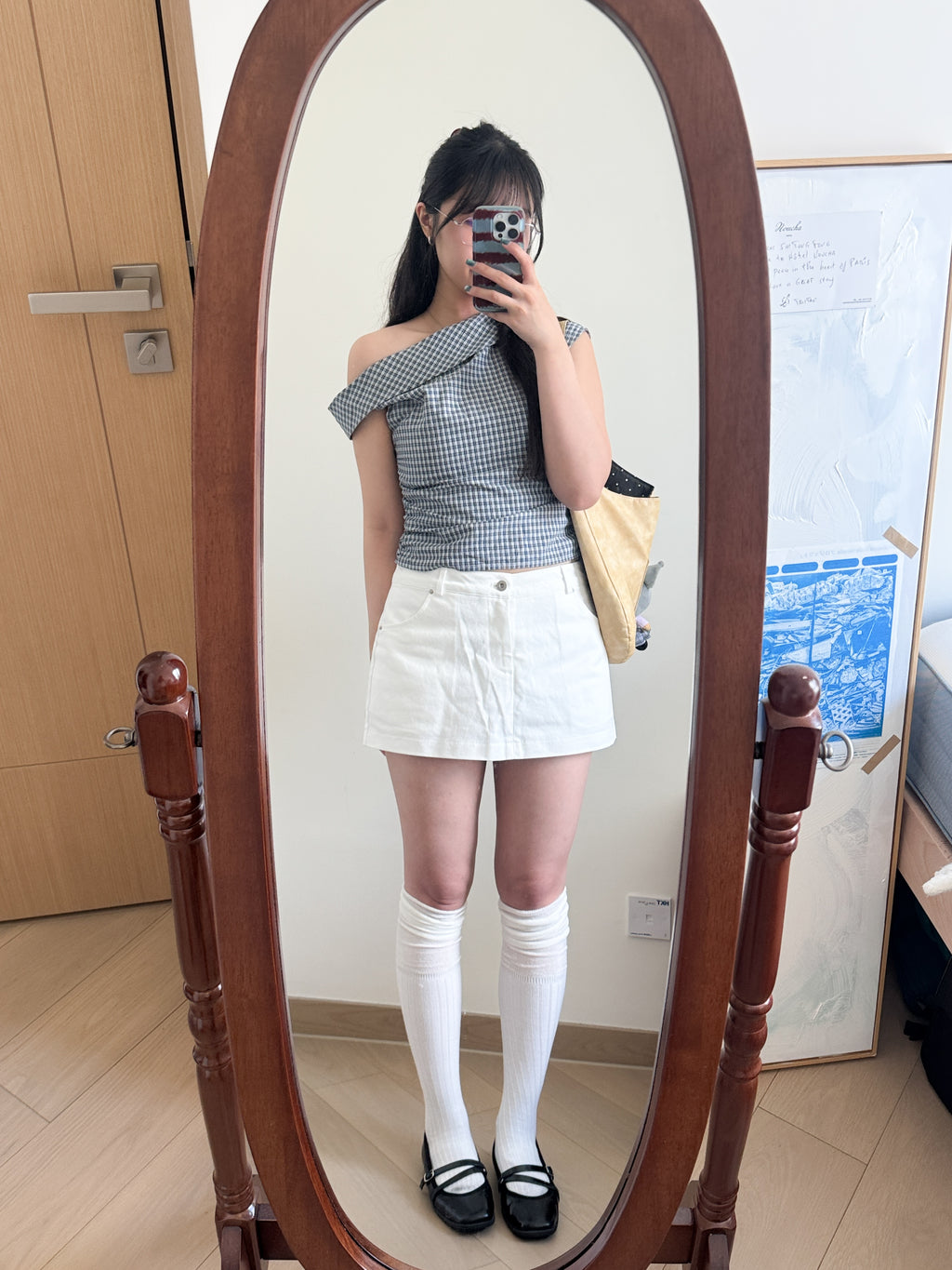 【comeback】ORI mid-waist skirt（with pant）