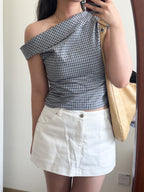 【comeback】ORI mid-waist skirt（with pant）