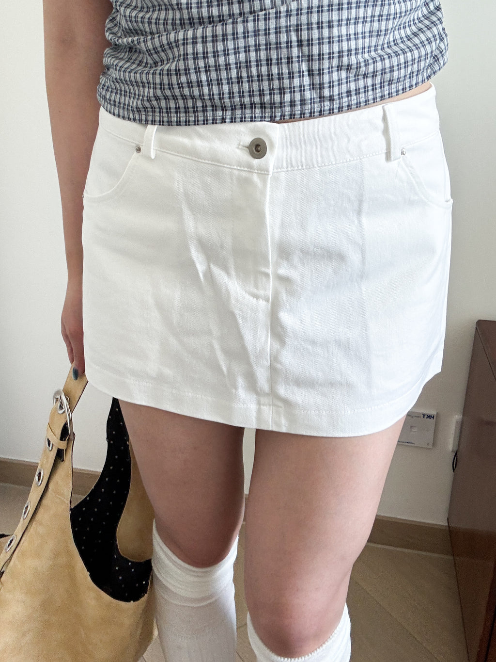 【comeback】ORI mid-waist skirt（with pant）