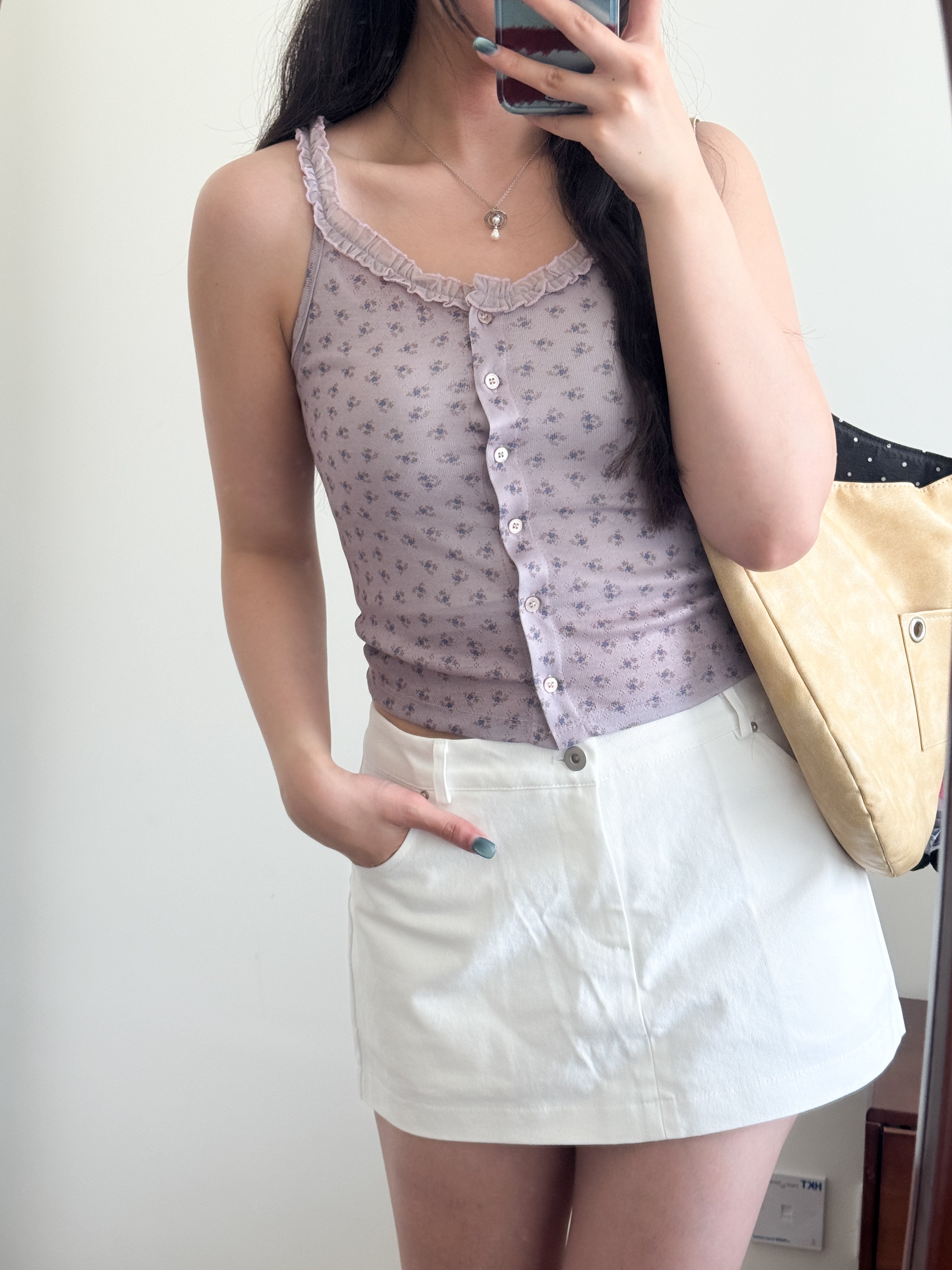 vintage floral tank