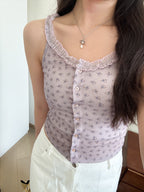 vintage floral tank