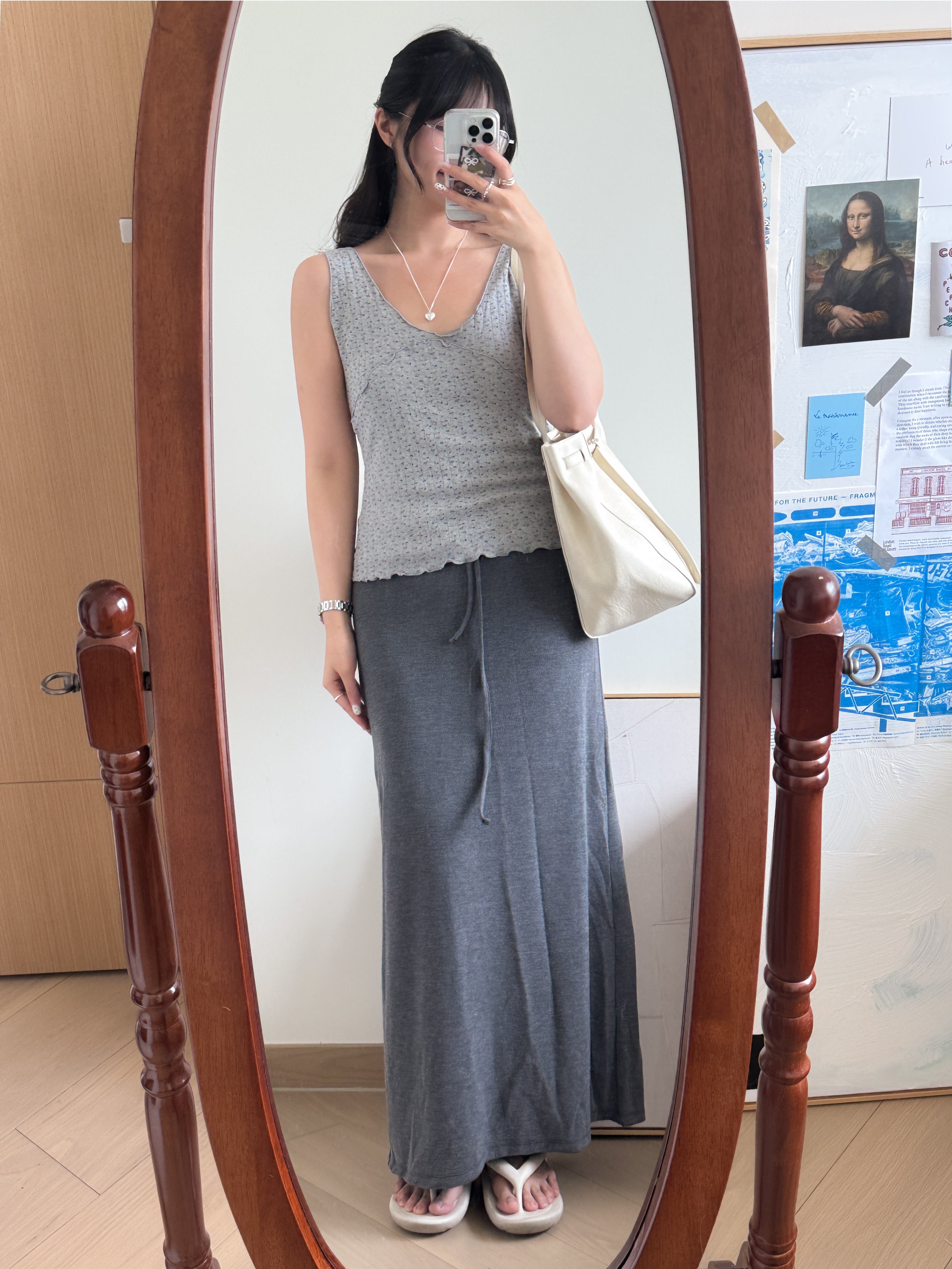 復古小碎花背心