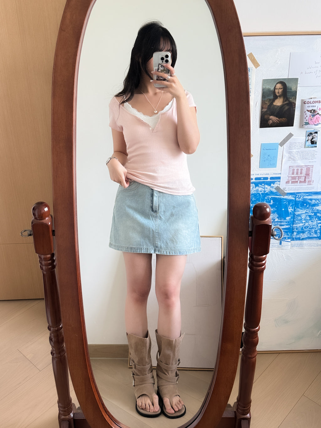 Ori casual button tee
