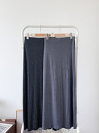 高妹必入//super long striped skirt