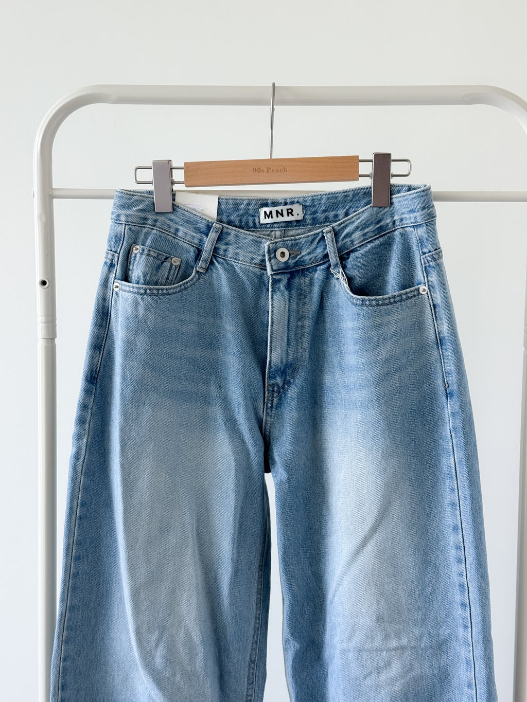 Summer low rise wide denim pants