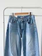Summer low rise wide denim pants