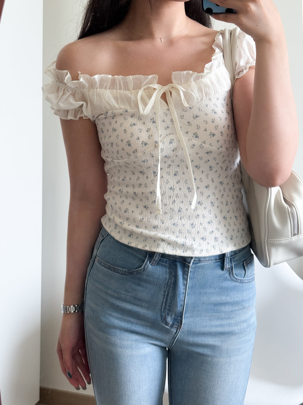 少女氣質感碎花blouse