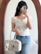 少女氣質感碎花blouse