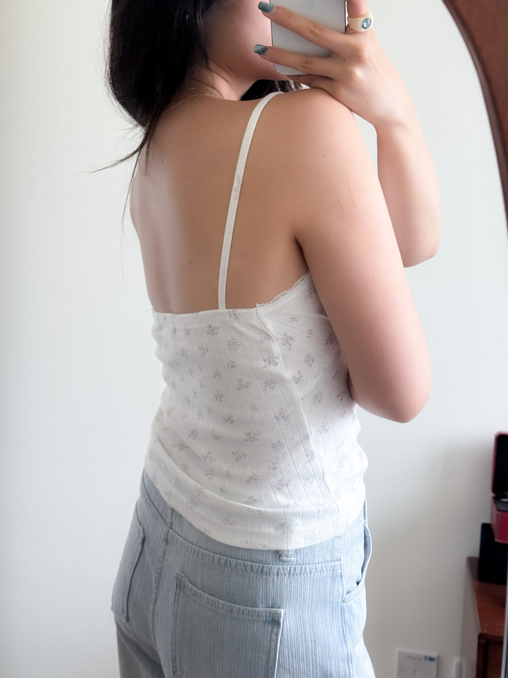 少女感碎花bb棉背心