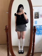 氣質透透scarf set blouse