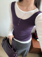 ORI button sleeveless