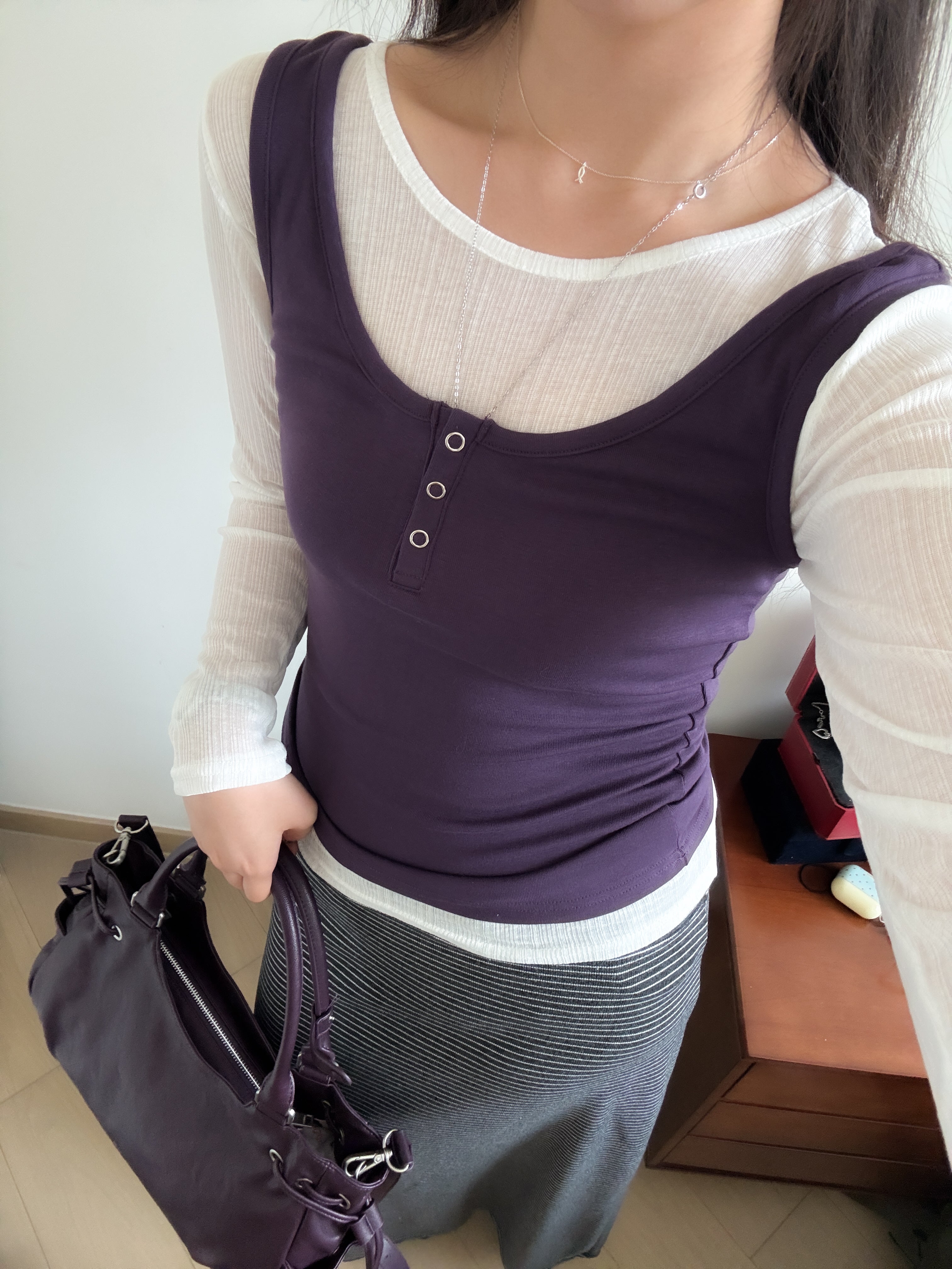ORI button sleeveless