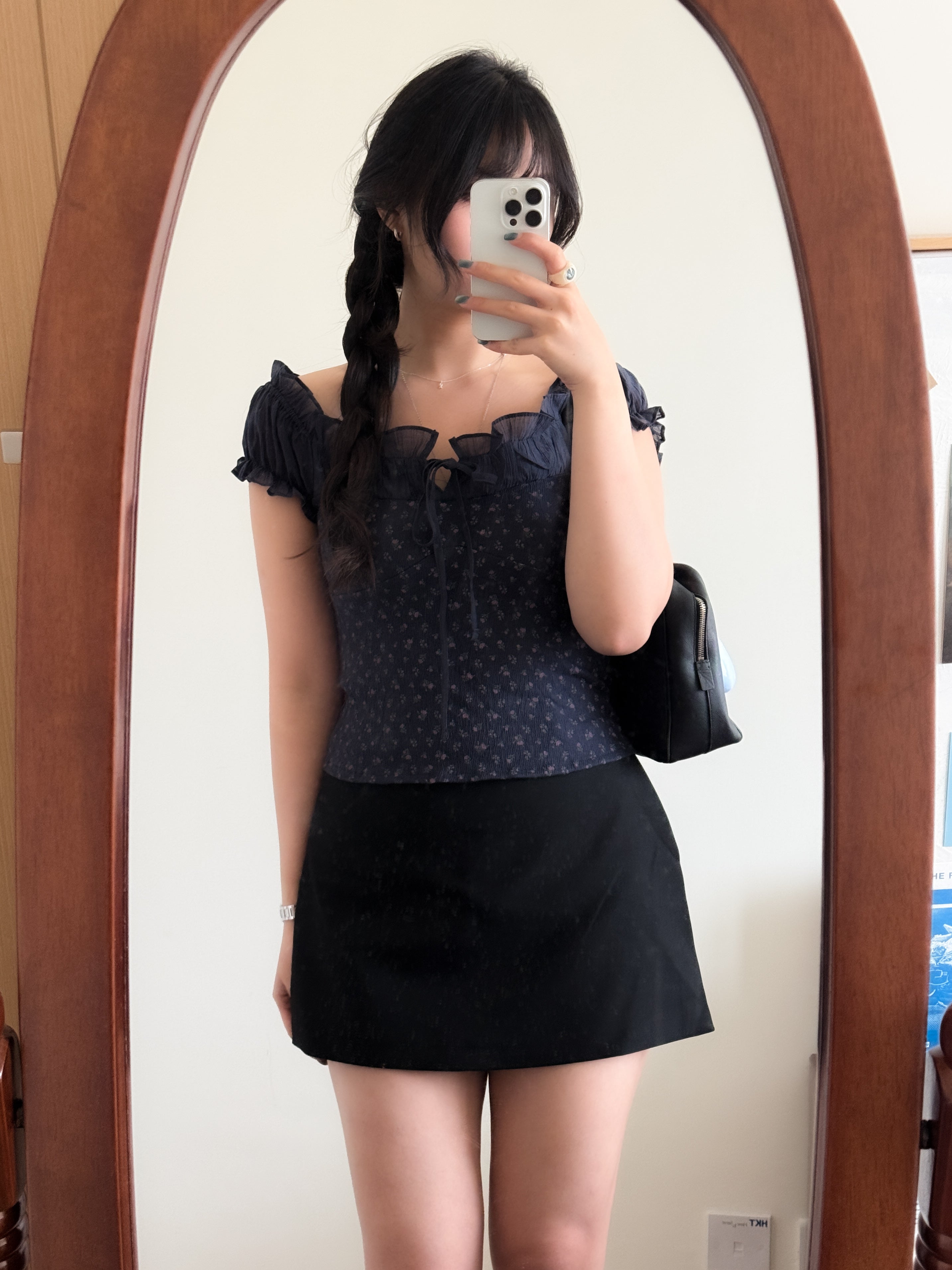 少女氣質感碎花blouse