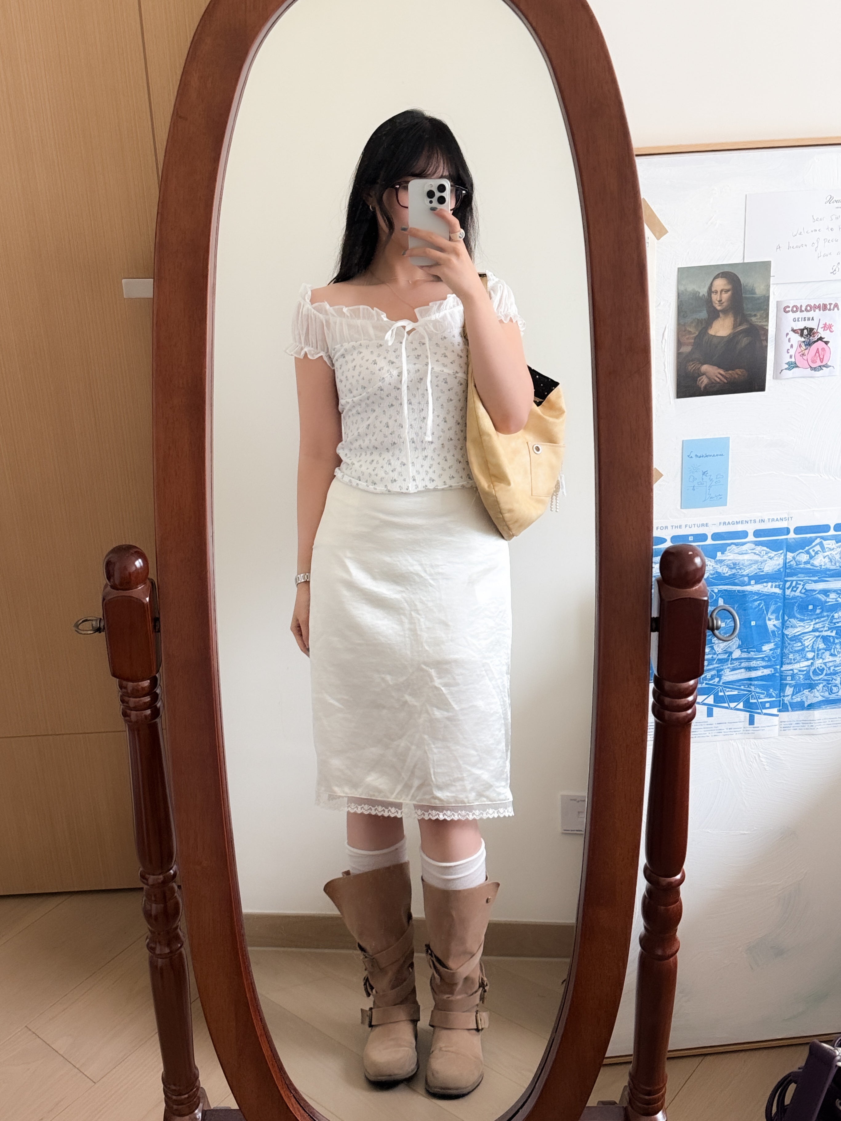 spring satin skirt
