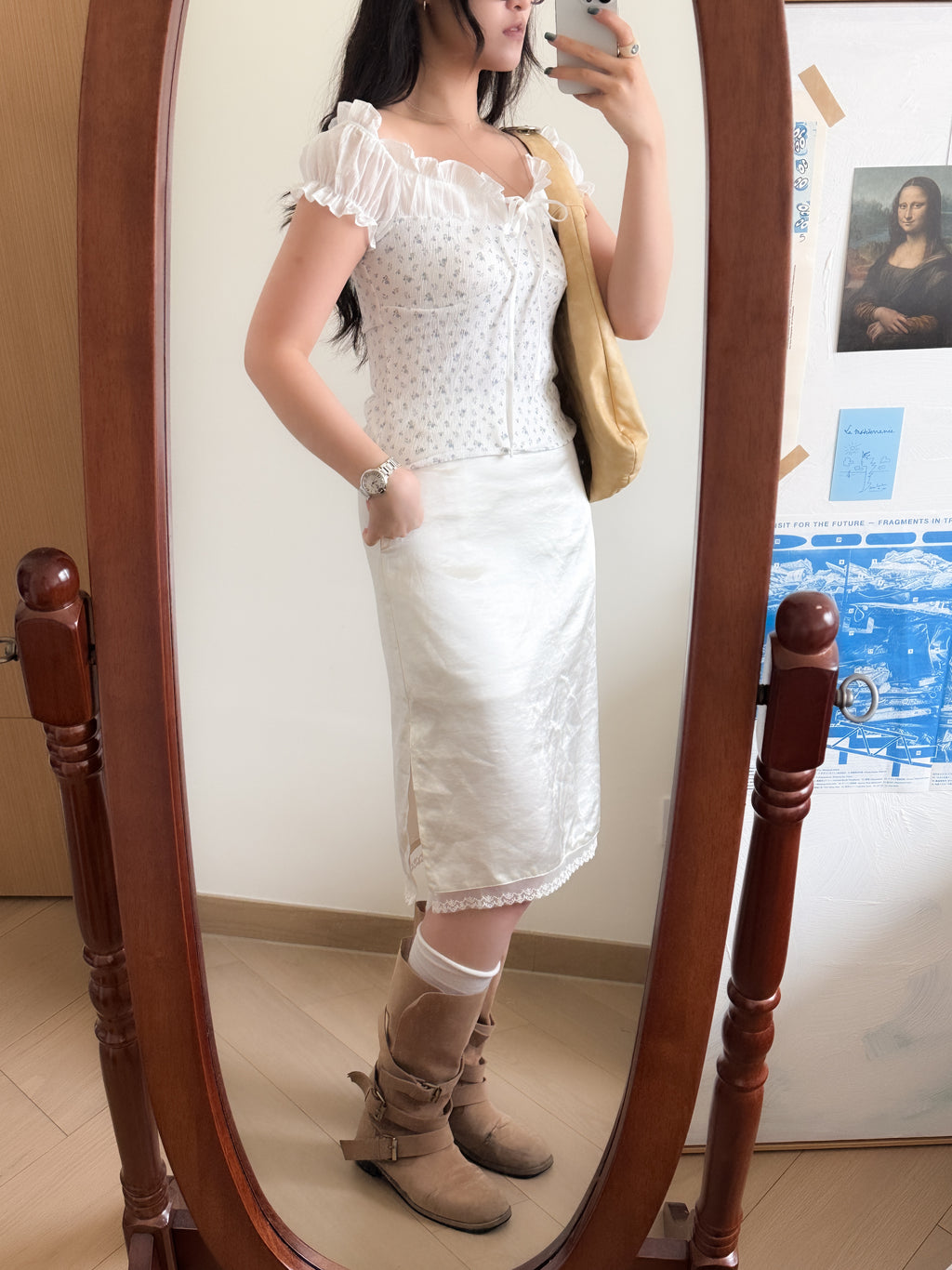 少女氣質感碎花blouse