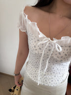 少女氣質感碎花blouse