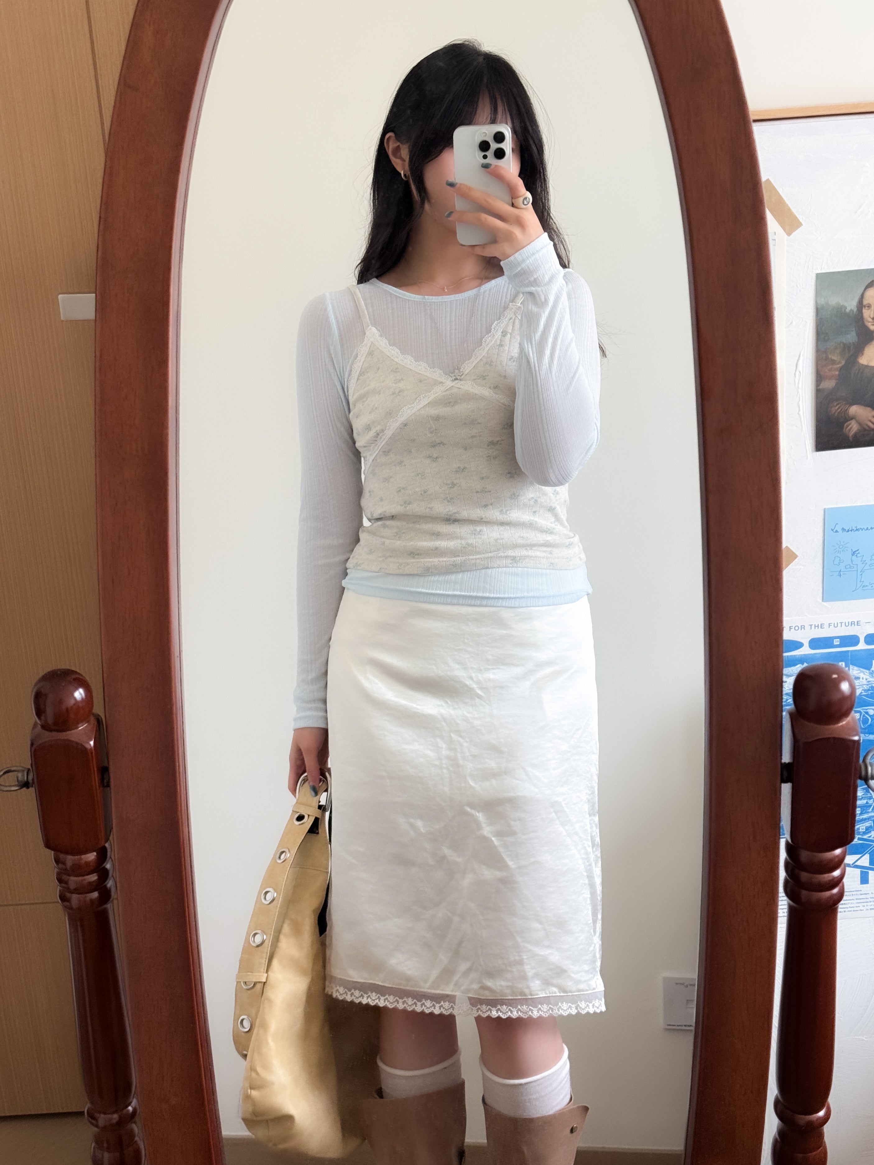 少女感碎花bb棉背心