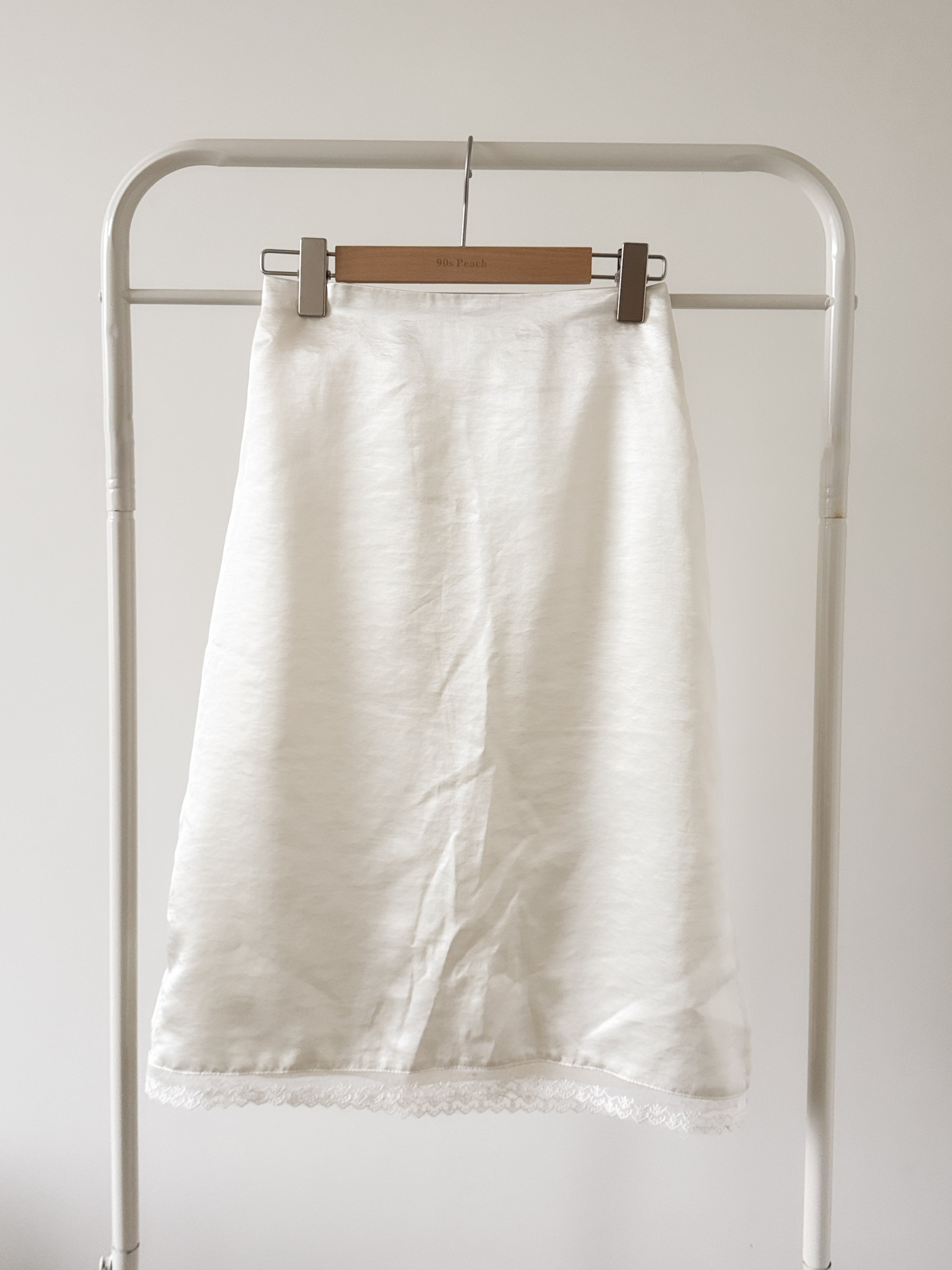 spring satin skirt