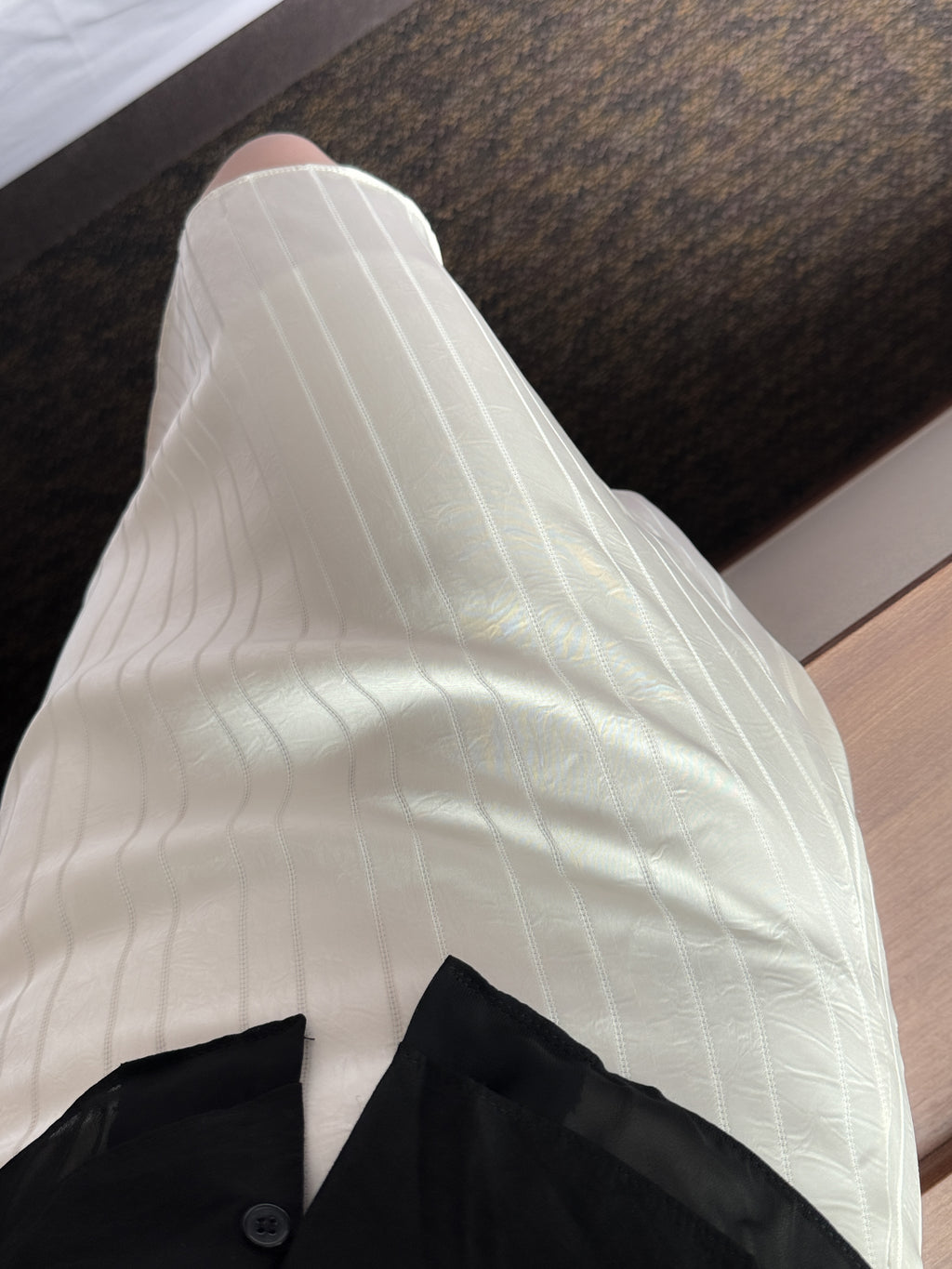 氣質satin mid skirt