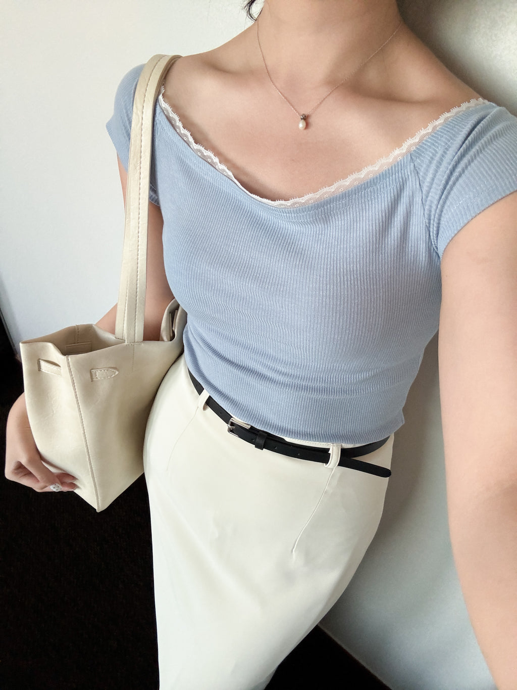 office girl belt bag//放到電腦💻