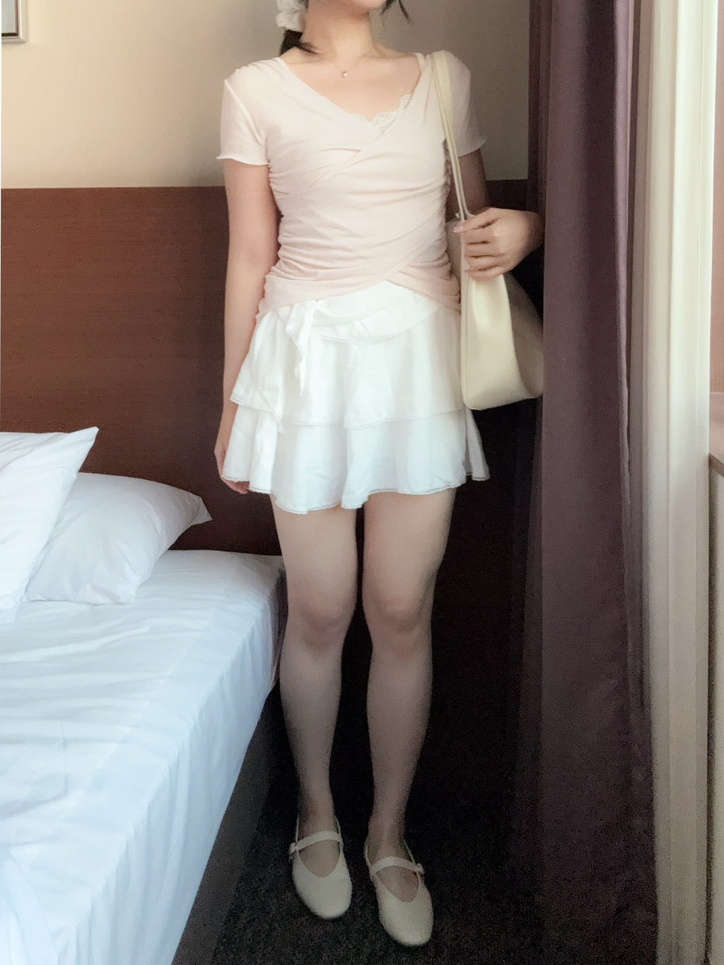 少女氣質感ruffle skirt